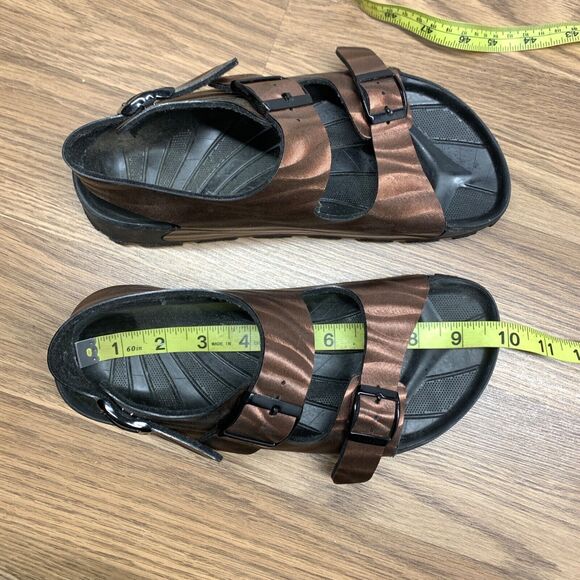 Birkenstock Birki's Haiti Copper Slingback Milano Sandals Slide Size 38 Womens 7 - Picture 11 of 12
